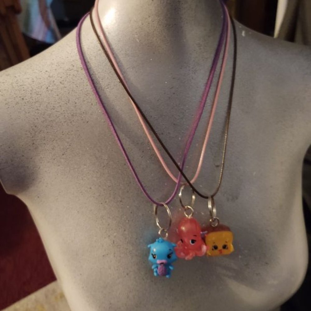 Set Lot Necklaces Octopus Toy Shopkins